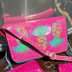 Patricia Nash Colorful Pineapple Print ( bag only)